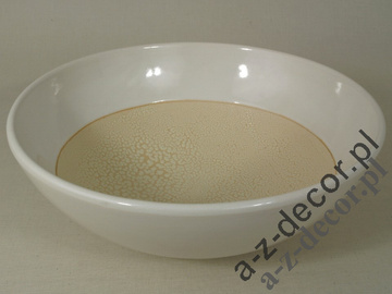 Biało kremowa misa ceramiczna 29cm [AZ00292]