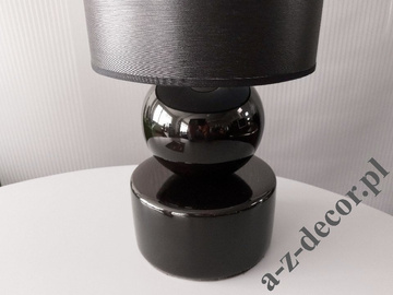 PERLA I black bedroom lamp 39cm [AZ02341]