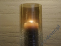 Glass cover for candle 10x20cm [AZ01296]