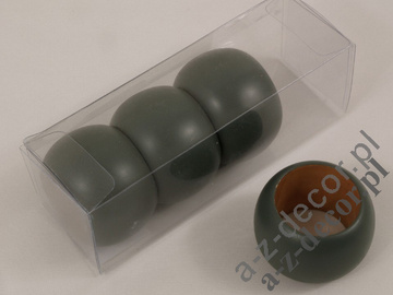 Obrączki na serwetki szare 4szt/op [AZ01183]