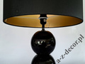 PERLA III black table lamp 68cm black & gold shade [AZ02765]