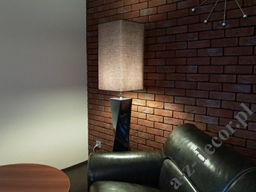 Wysoka lampa podłogowa TWISS 168cm opalizujący brąz  [AZ02715]
