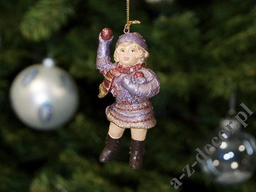 Child with snowball 10cm [AZ01613]