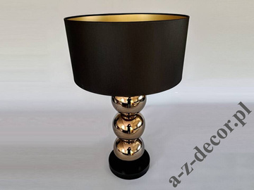 PERLA III gold and black table lamp 68cm [AZ02766]