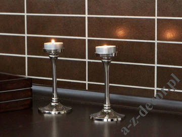 Świecznik metalowy 13cm na świeczki T-light [AZ00857]
