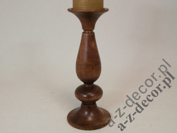 Klasyczny świecznik drewniany 30cm [AZ01537]