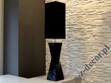 BIG TWISS black ceramic floor lamp 129cm [AZ02559]