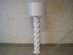 Biała ceramiczna lampa podłogowa DIAMS 140cm [AZ02479]