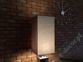Wysoka lampa podłogowa TWISS 168cm opalizujący brąz  [AZ02715]