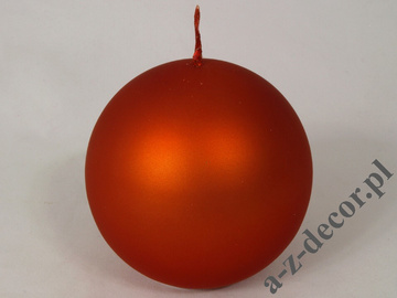 Świeca kulista dukatowy welwet 10cm [AZ01861]