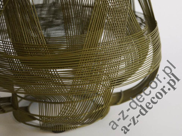 Świecznik SIRI z metalowych drutów 29cm [AZ02309]