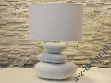 White KEIKO ceramic table lamp 55cm [AZ01892]