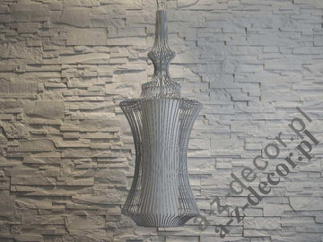 Duża lampa wisząca TIBET LG szara 32,5x95cm [AZ02464]