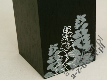 Black Tealight candle holder 10cm [AZ00598]