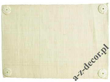 Podkładka na ławę z rafii z kołami 33x48cm [AZ00665]