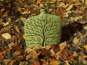 Wazon ceramiczny INGRID zielony 35cm [AZ00757]