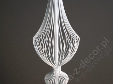 EMPEROR white pendant lamp 20x92cm [AZ01593]