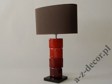 Lampa stołowa CHANELA czerwona 61cm [AZ02329]
