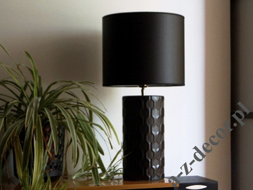 Matt black REZA table lamp 59cm [AZ02725]