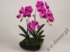 Sztuczna orchidea w doniczce 66cm [AZ01143]