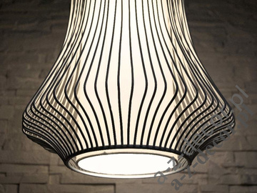 TIBET LG grey pendant lamp 32,5x95cm [AZ02464]