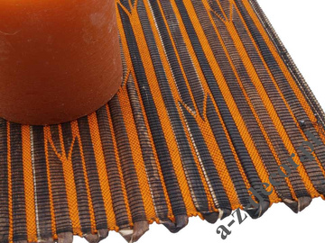 Orange abaca placemat 33x48cm [AZ01512]