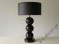 Lampa stołowa PERLA III CY czarna 40x68cm [AZ02468]