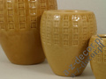 Earthenware planters D32xH35cm S/3 [AZ00140]