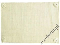 Podkładka na ławę z rafii z kołami 33x48cm [AZ00665]