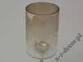 Glas and metal T-light holder 24cm [AZ00860]