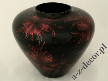 Ceramic vase with red decoration 31cm [AZ01433]
