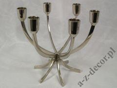 Modern metal candle holder with 6 arms [AZ01402]