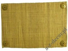 Podkładka pod talerz z rafii miodowa 33x48cm [AZ00663]