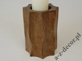 Wooden tealight candle holder 15cm [AZ01539]