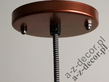 Metalowa lampa ZATTELITE w kolorze miedzi 50cm [AZ02313]