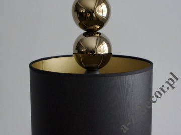 PERLA black and gold pendant lamp 25cm with ceramic balls [AZ02726]