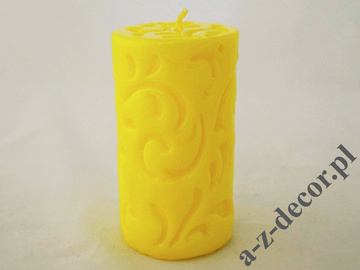 Yellow pillar fiorentino candle 8x15cm [AZ02184]