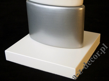 Lampka nocna CHANEA Petit srebrno biała 40cm [AZ02408]