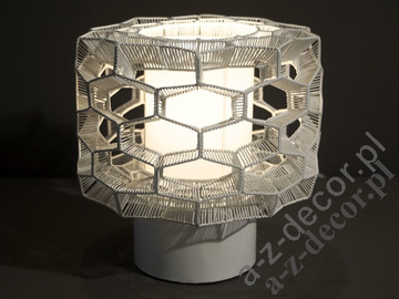 HONEY COMB white table lamp 23cm [AZ02310]