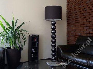 Lampa podłogowa do salonu PERLA IX CY brązowa 50x170cm [AZ02492]