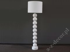 Lampa podłogowa ceramiczne kule PERLA IX biała 50x170cm [AZ02491]