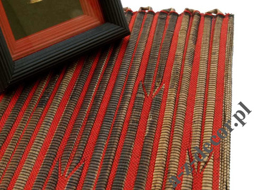 Red abaca placemat 33x48cm [AZ01513]
