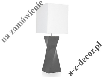 Szara lampa stołowa TWISS 73cm [008285]