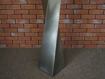 Nowoczesna lampa podłogowa TWISS srebrna 168cm [AZ02231]