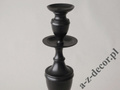 Black metal candle holder 53cm [AZ01956]