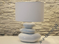 White KEIKO ceramic table lamp 55cm [AZ01892]