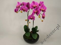 Sztuczna orchidea w doniczce 65cm [AZ01547]