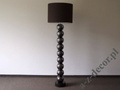 Lampa podłogowa do salonu PERLA IX CY brązowa 50x170cm [AZ02492]