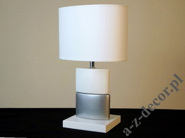 Lampka nocna CHANEA Petit srebrno biała 40cm [AZ02408]