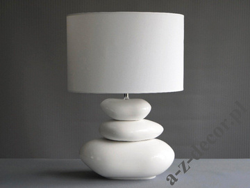White KEIKO ceramic table lamp 55cm [AZ01892]
